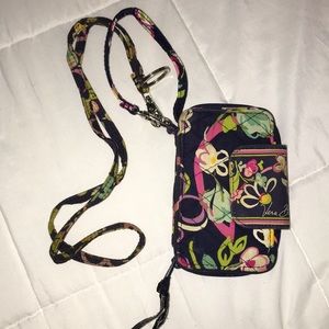 Vera Bradley lanyard and wallet